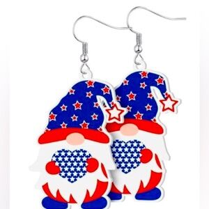 🇺🇸Happy Independence Day🇺🇸 Red/White/& Blue🧨Lite Weight Dangle Earrings🧨